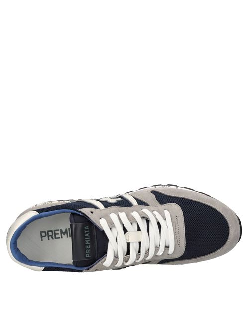 Sneakers in pelle e tessuto PREMIATA | ERIC VAR 6138BLU-GRIGIO-BEIGE